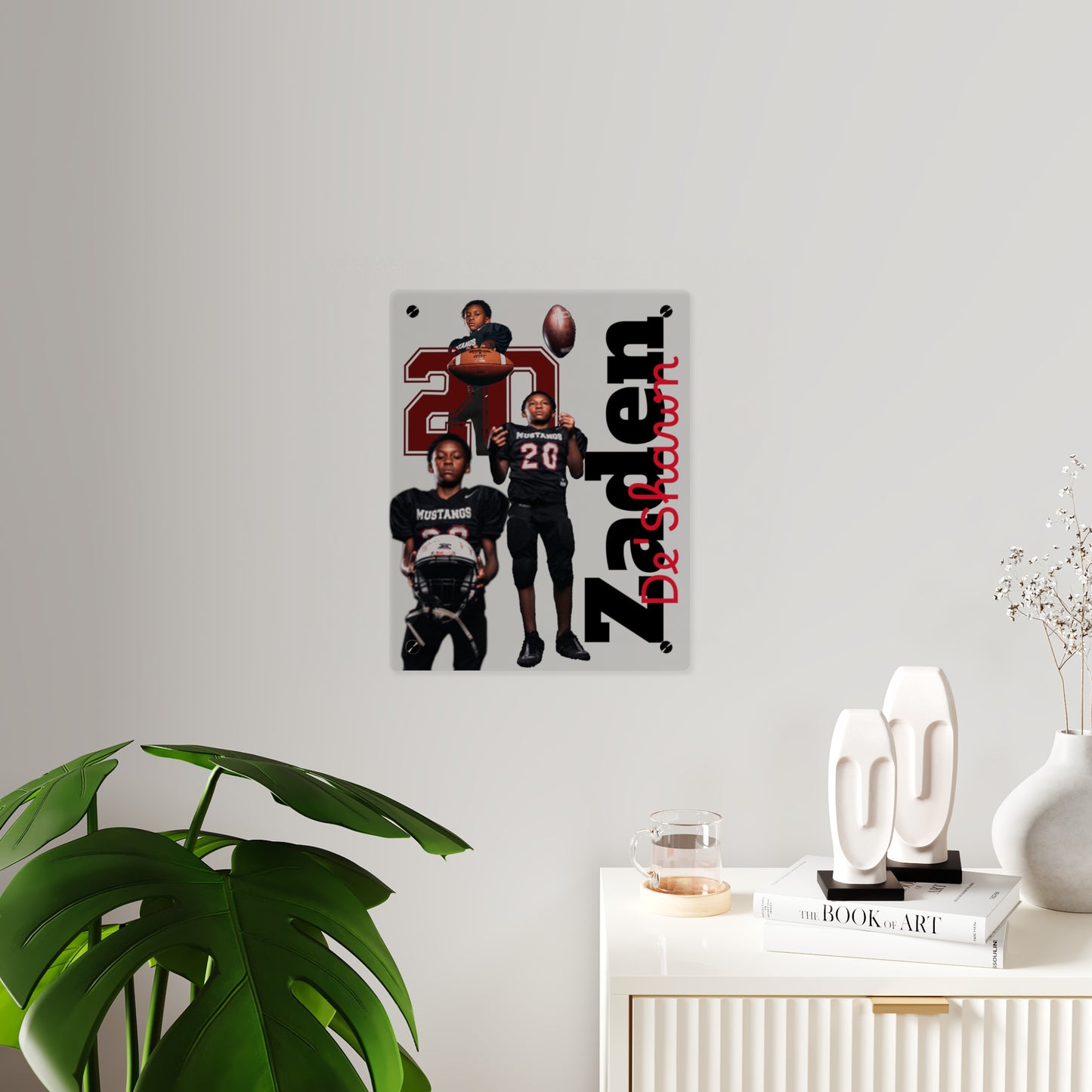 Personalized Name Photo Acrylic Wall Art Panel | Custom Portrait Display