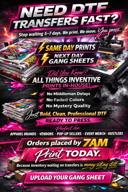 Single dtf print